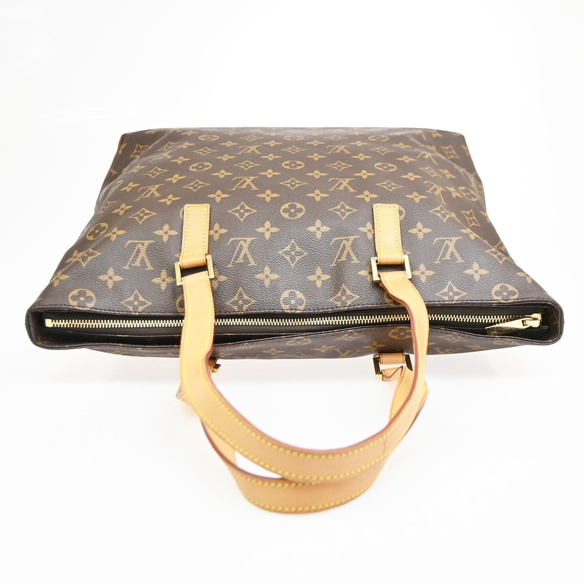 Louis Vuitton Cabas Mezzo Monogram Canvas, Brown, Canvas, Tote Bag