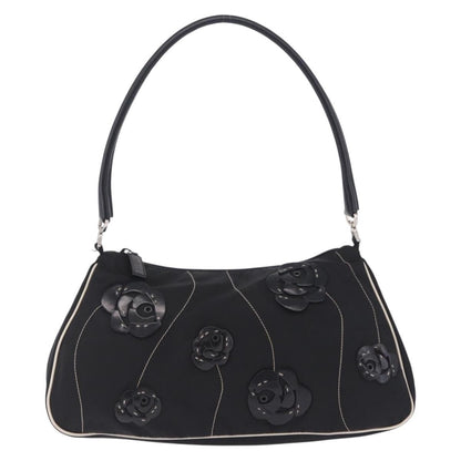 Prada Shoulder Tessuto, Black, Nylon, Shoulder Bag