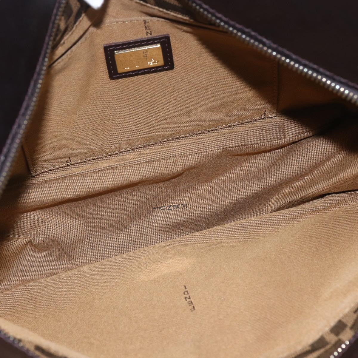 Fendi Chef Zucca Canvas, Brown, Canvas, Tote Bag