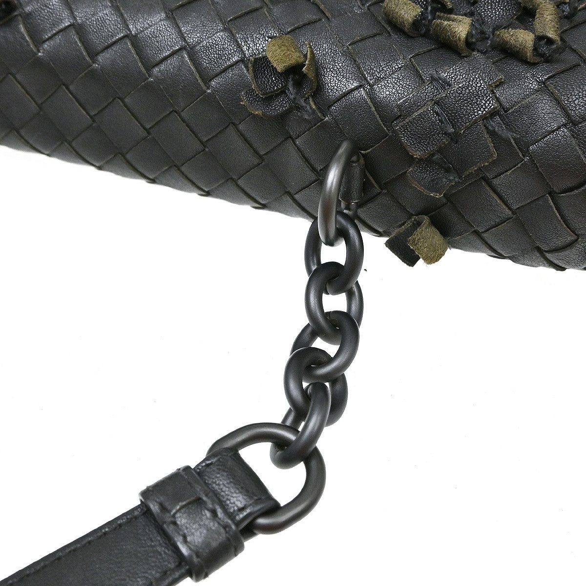 Bottega Veneta Olimpia Tobu Intrecciato Nappa, Black, Leather, Shoulder Bag