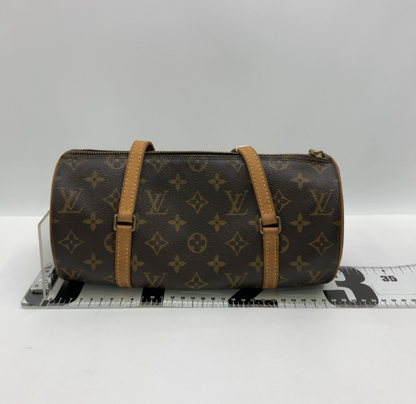 Louis Vuitton Papillon Handbag Monogram Canvas, Brown, Canvas, Handbag