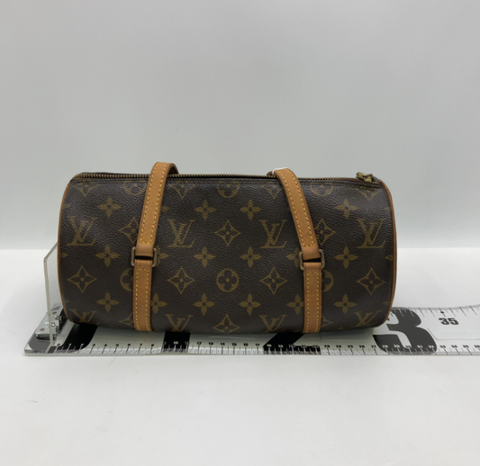 Louis Vuitton Papillon Handbag Monogram Canvas, Brown, Canvas, Handbag