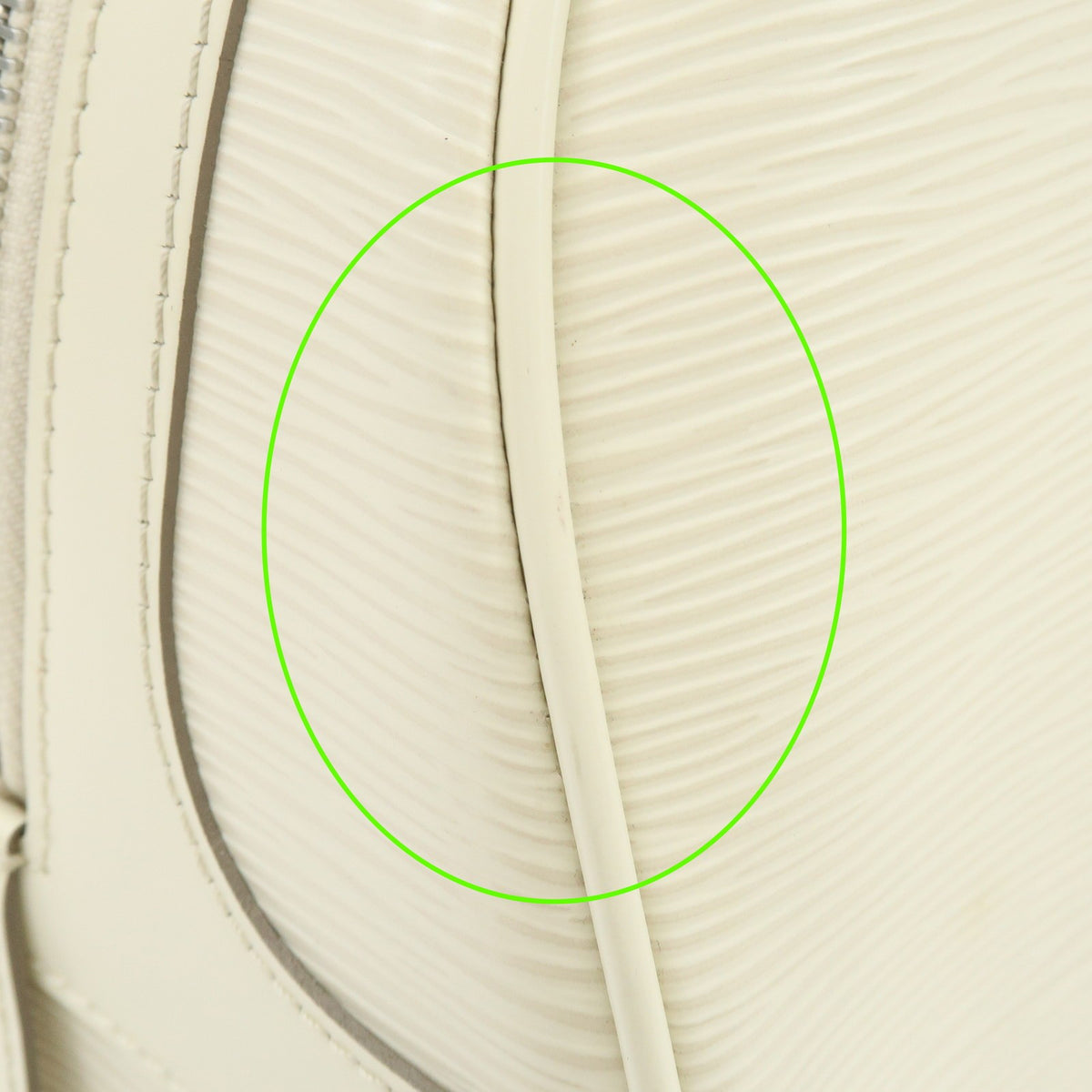 Louis Vuitton Montaigne Bowling Epi Leather, White, Leather, Handbag