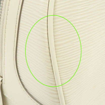 Louis Vuitton Montaigne Bowling Epi Leather, White, Leather, Handbag