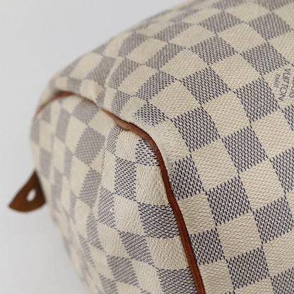 Louis Vuitton Speedy Handbag Damier, BEIGE, CANVAS, Handbag
