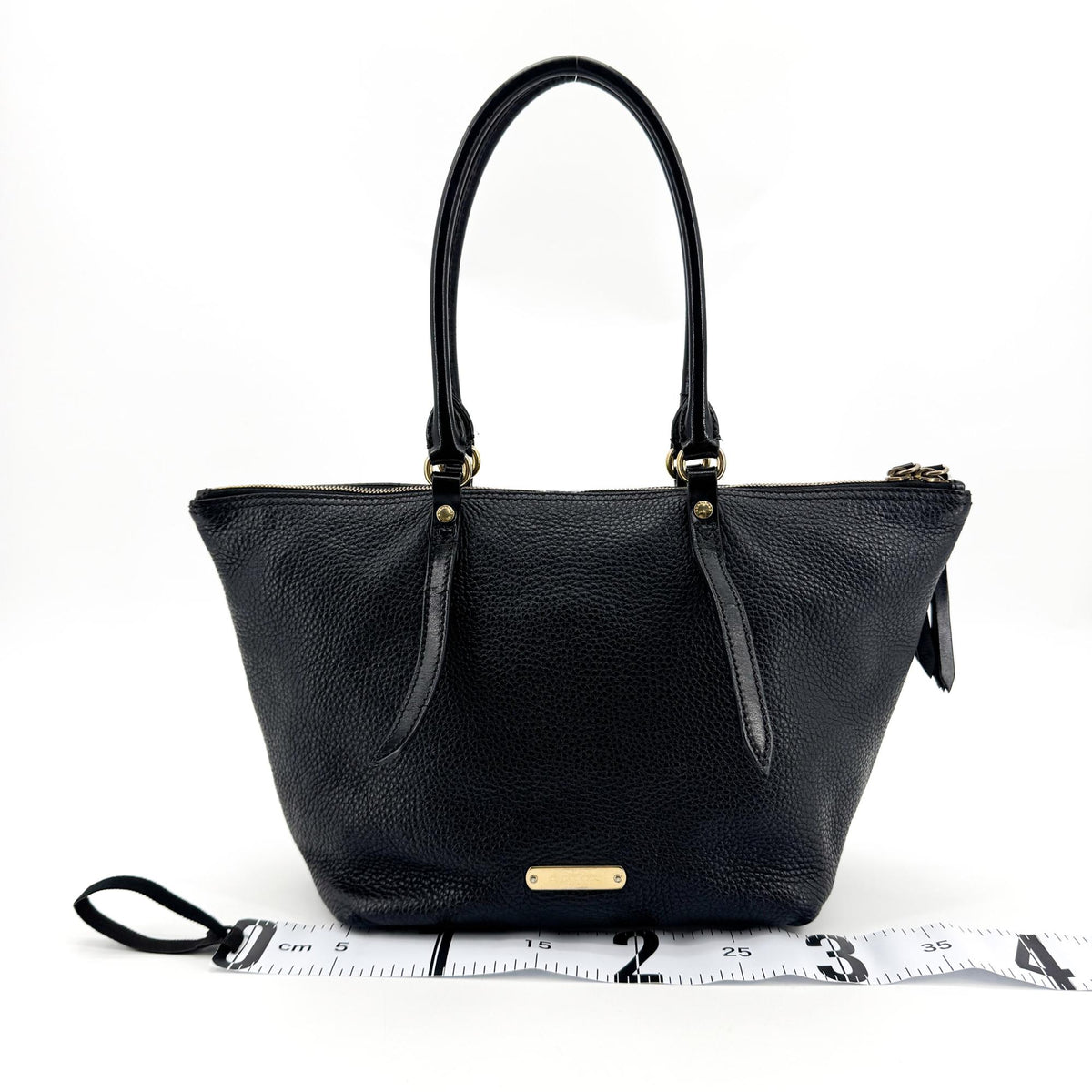 Burberry Bridle Salisbury Leather, Black, Leather, Tote Bag