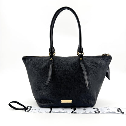 Burberry Bridle Salisbury Leather, Black, Leather, Tote Bag