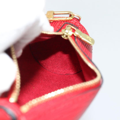 Louis Vuitton Soufflot Pochette Epi Leather, Red, Leather, Clutch