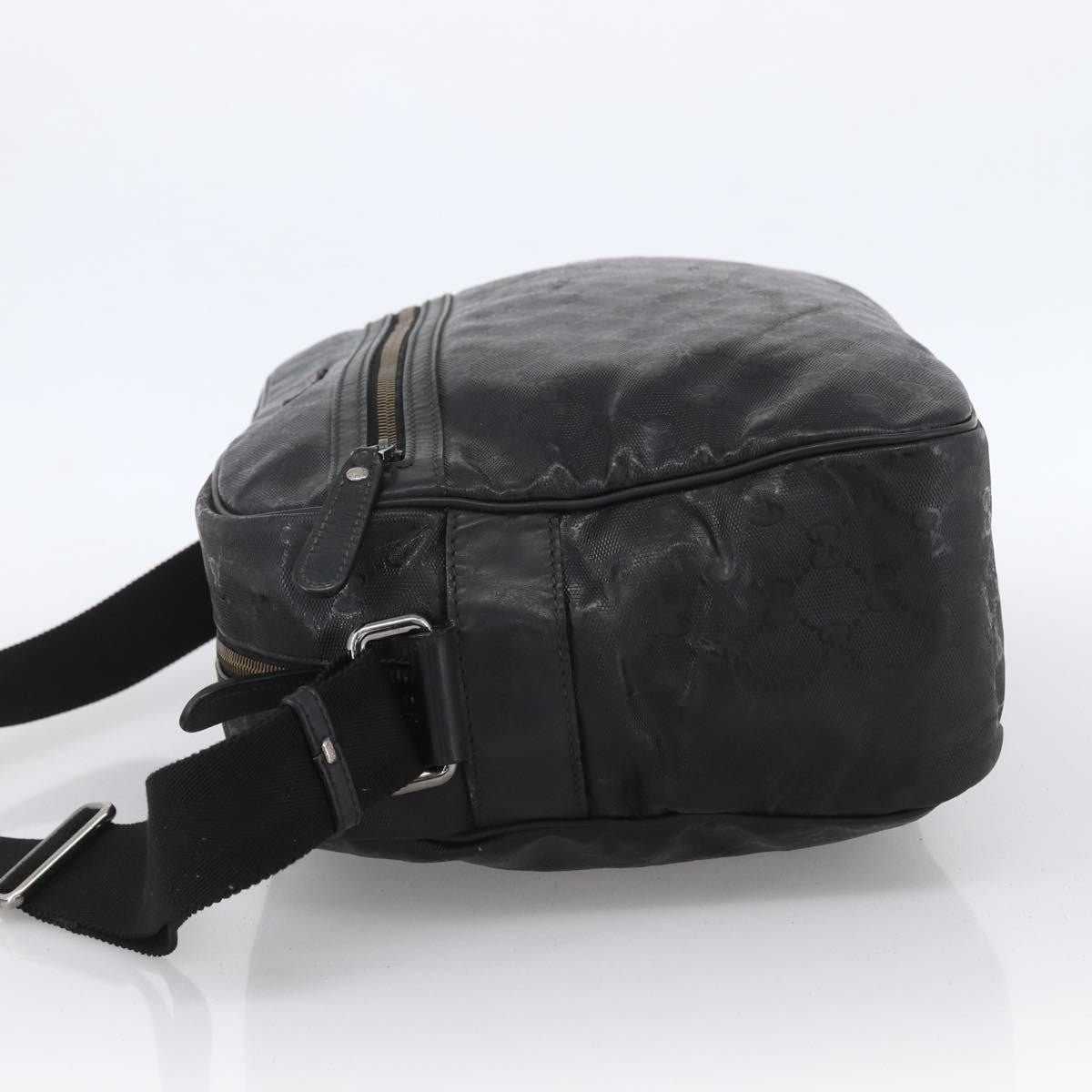 Gucci Zip Messenger GG Imprime, Black, Canvas, Handbag