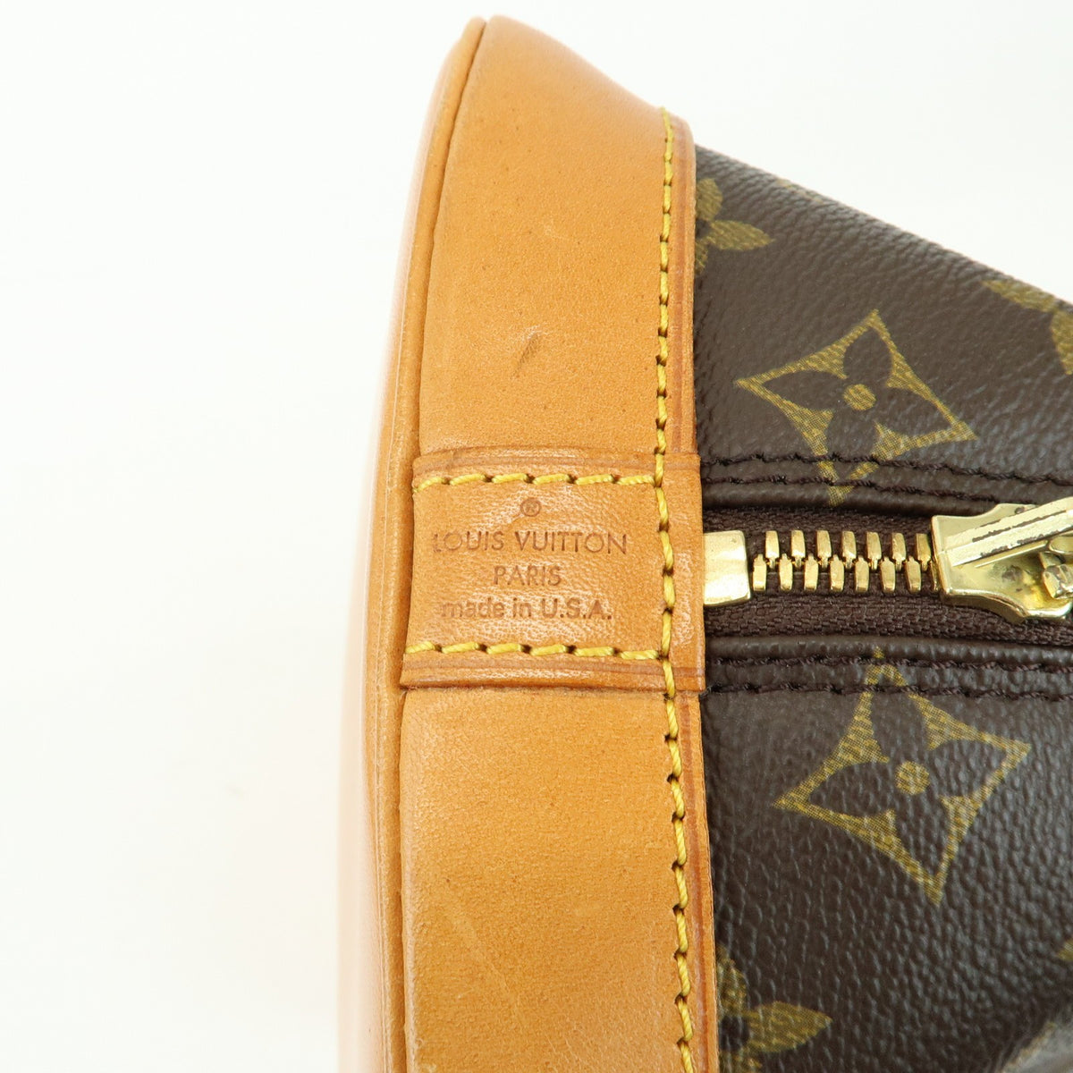 Louis Vuitton Alma Monogram Canvas, Brown, Canvas, Handbag