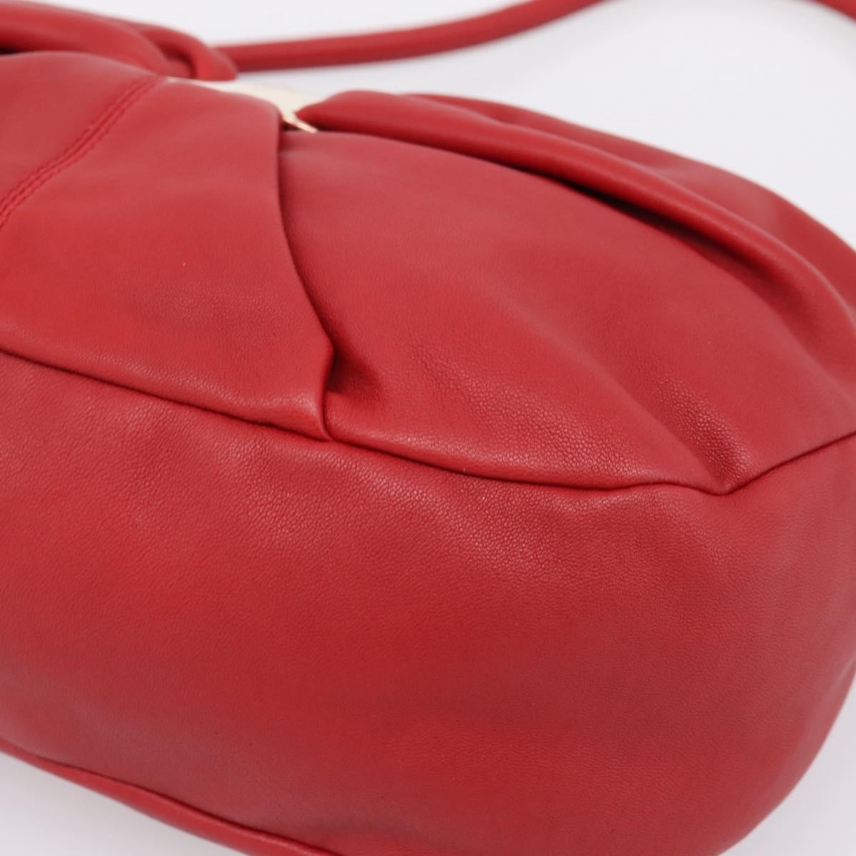Salvatore Ferragamo Miss Vara Giusy Hobo Leather, Red, Leather, Shoulder Bag