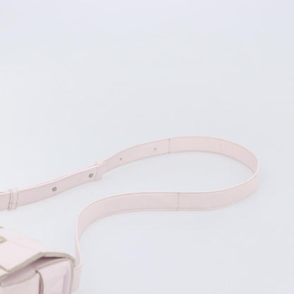 Bottega Veneta Cassette Maxi Intrecciato Leather, Pink, Leather, Crossbody Bag