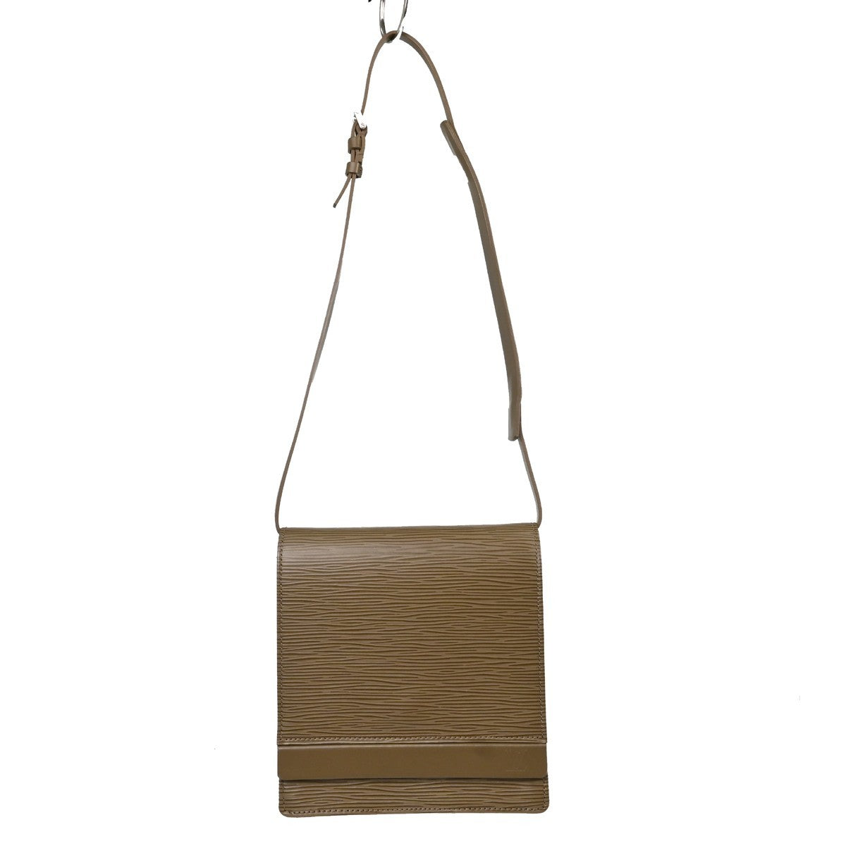 Louis Vuitton Biarritz Epi Leather, Gray, Leather, Shoulder Bag