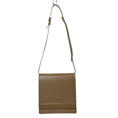 Louis Vuitton Biarritz Epi Leather, Gray, Leather, Shoulder Bag