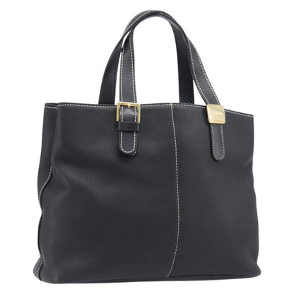 Burberry Vintage Leather, Black, Leather, Tote Bag