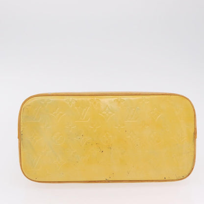 Louis Vuitton Houston Monogram Vernis, Yellow, Patent Leather, Handbag