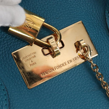 Louis Vuitton Milla Veau Nuage Calfskin, Blue, Leather, Handbag