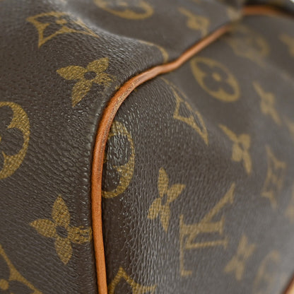 Louis Vuitton Keepall Bandoulière Monogram, Brown, Canvas, Travel Bag