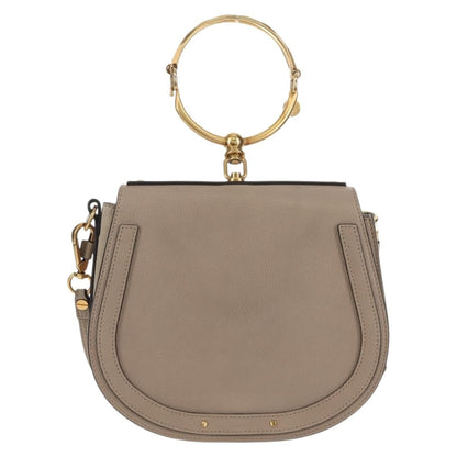 Chloe Nile Leather, Beige, Leather, Shoulder Bag