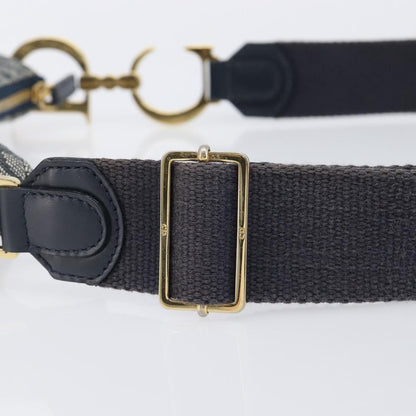 Christian Dior Saddle Messenger Oblique Canvas, Navy, Canvas, Clutch