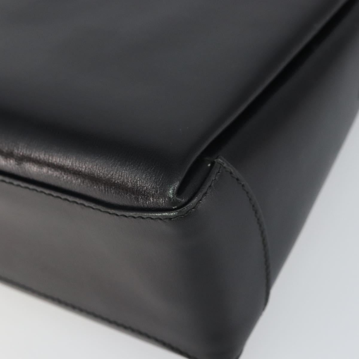 Gucci Vintage Handbag Leather, BLACK, LEATHER, Handbag