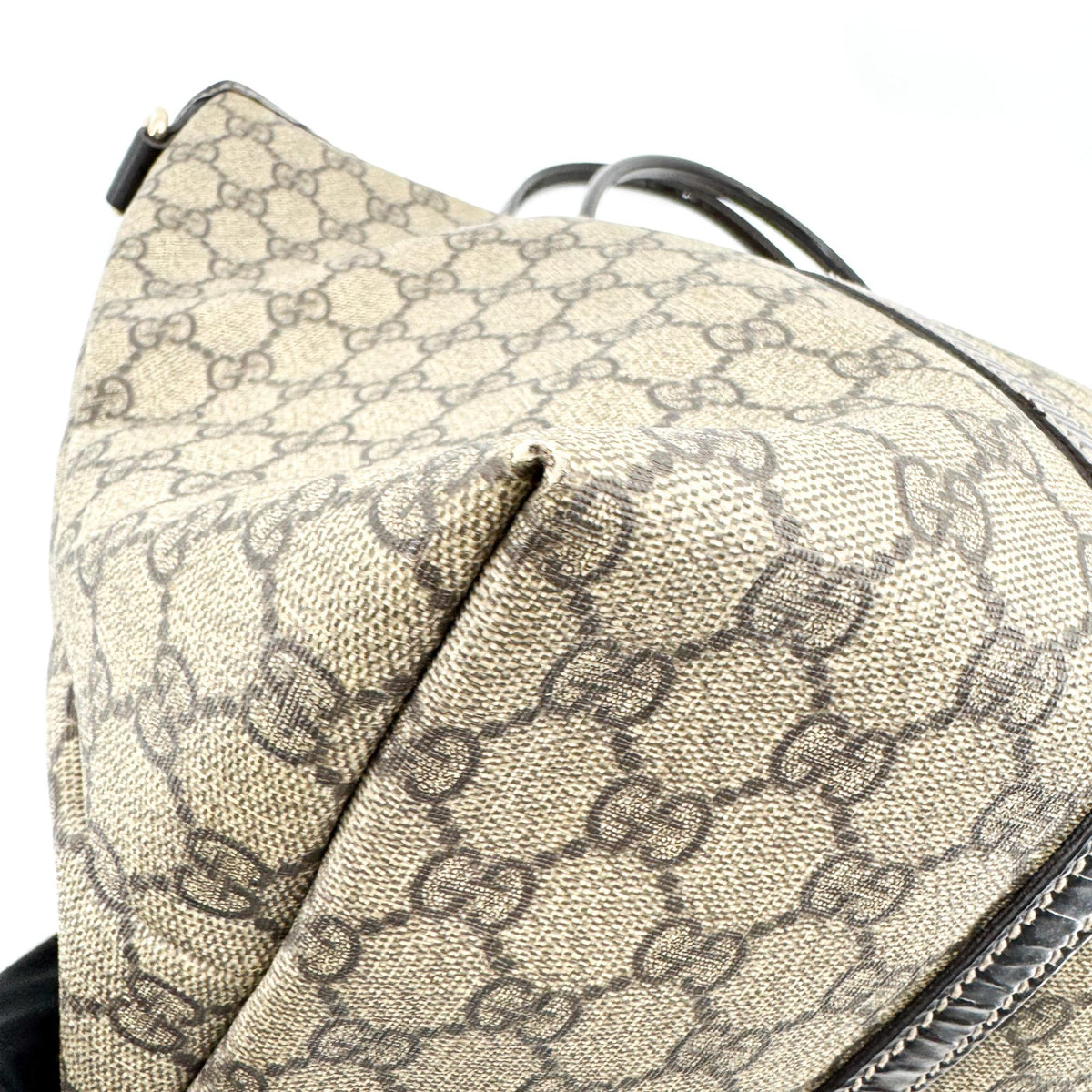 Gucci Joy GG Coated Canvas with Leather, Brown, Canvas, Tote Bag