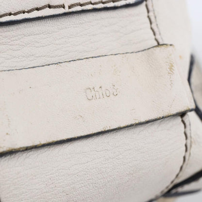 Chloe Handbag Leather, White, Leather, Handbag