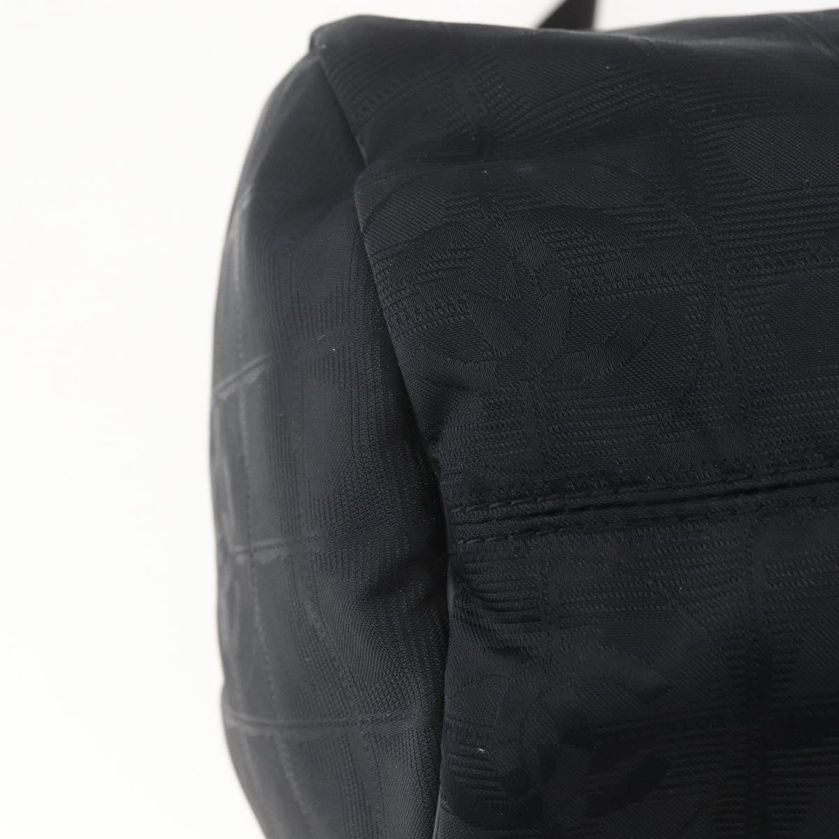 Chanel Travel Line Boston Nylon, Black, Nylon, Travel Bag