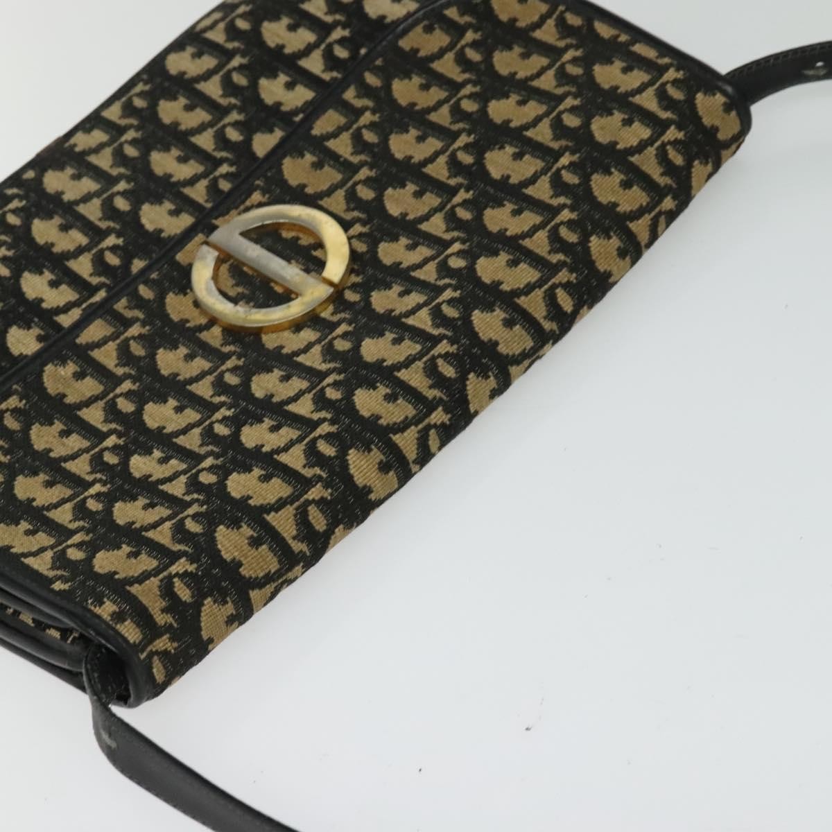 Christian Dior Trotter shoulder Canvas, Navy, Canvas, Handbag
