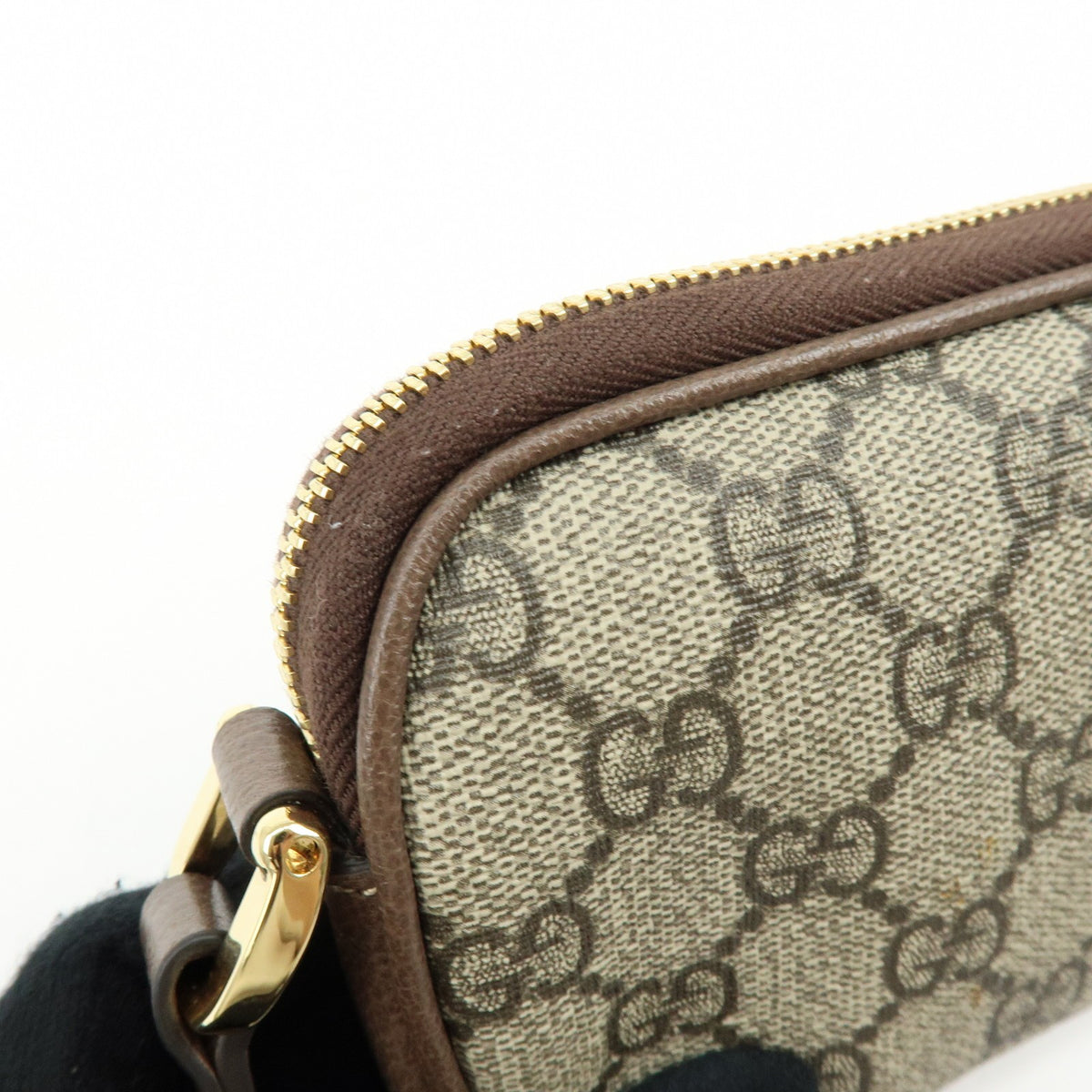 Gucci Ophidia GG Coated Canvas, Brown, Leather, Crossbody Bag