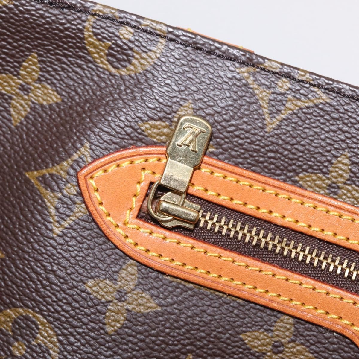 Louis Vuitton Shopping Sac Monogram Canvas, Brown, Canvas, Handbag
