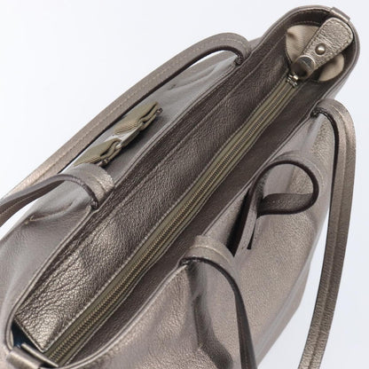 Salvatore Ferragamo Vala tote Leather, Silver, Leather, Tote Bag