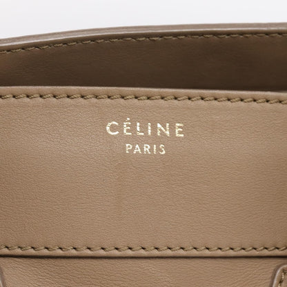 Celine Shopper Luggage Leather, Beige, Leather, Handbag