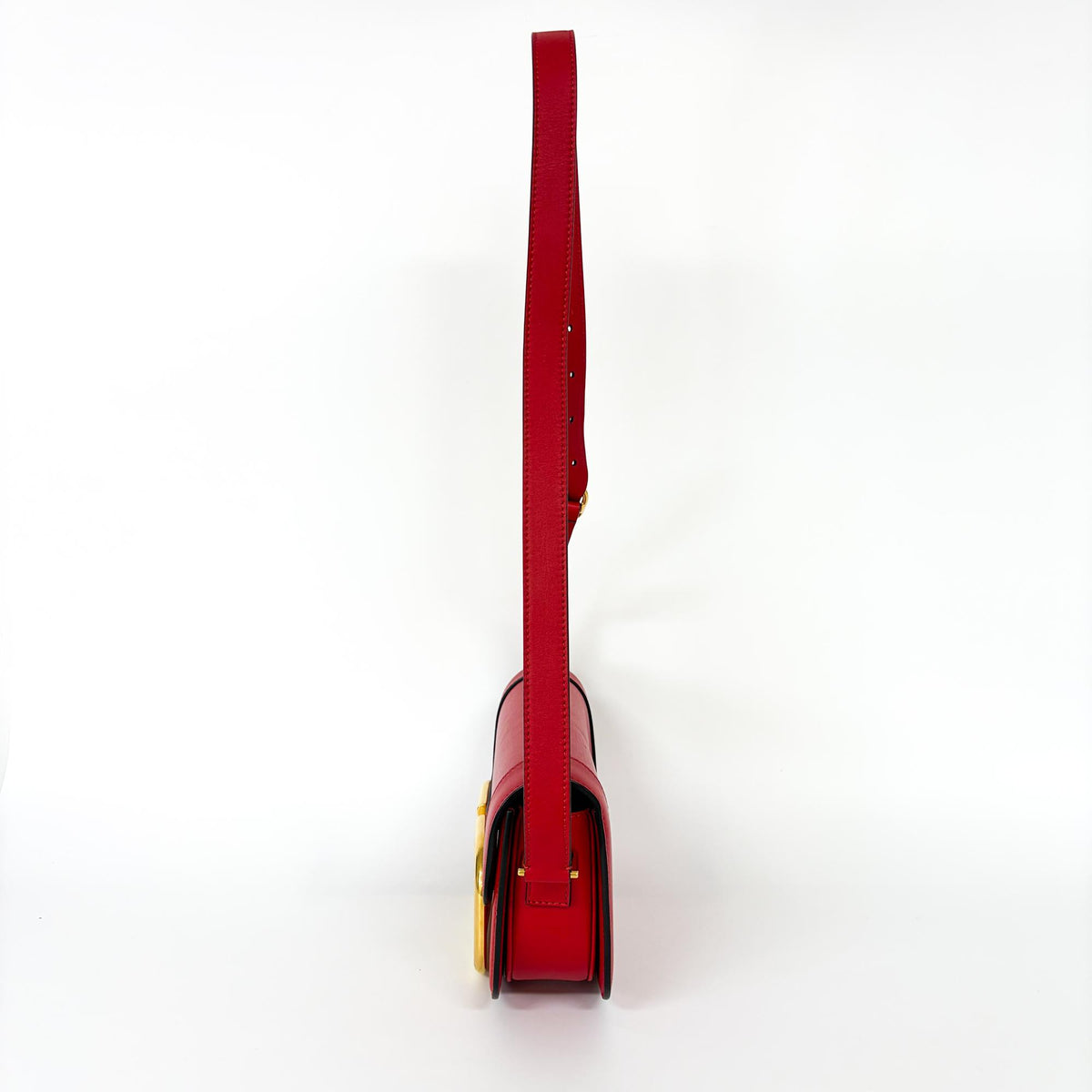 Valentino Garavani Supervee Leather, Red, Leather, Crossbody Bag