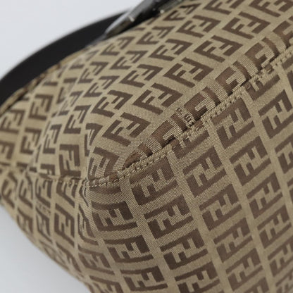 Fendi Mamma Baguette Canvas, Beige, Canvas, Handbag
