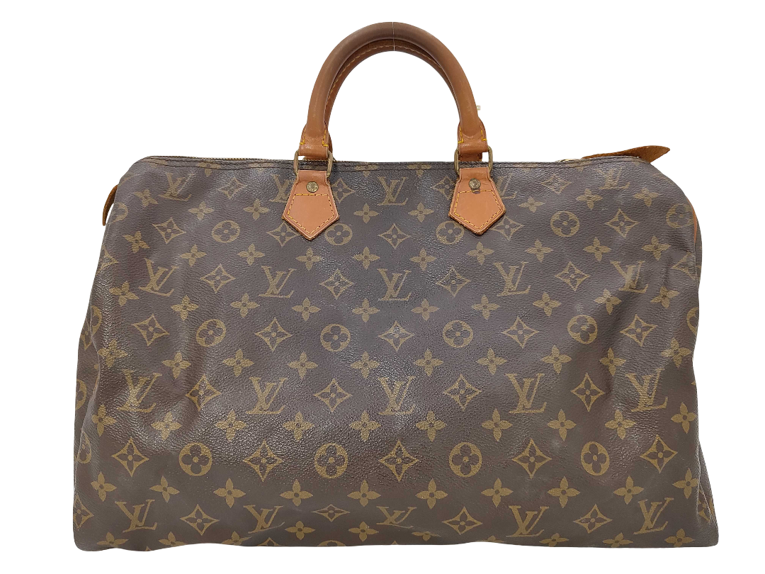 Louis Vuitton Speedy Monogram Canvas, Brown, Canvas, Handbag