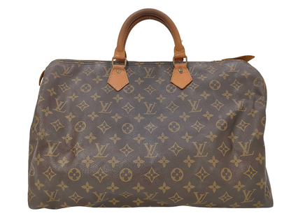 Louis Vuitton Speedy Monogram Canvas, Brown, Canvas, Handbag