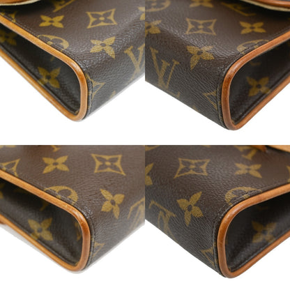 Louis Vuitton Florentine Pochette Damier, Brown, Canvas, Clutch