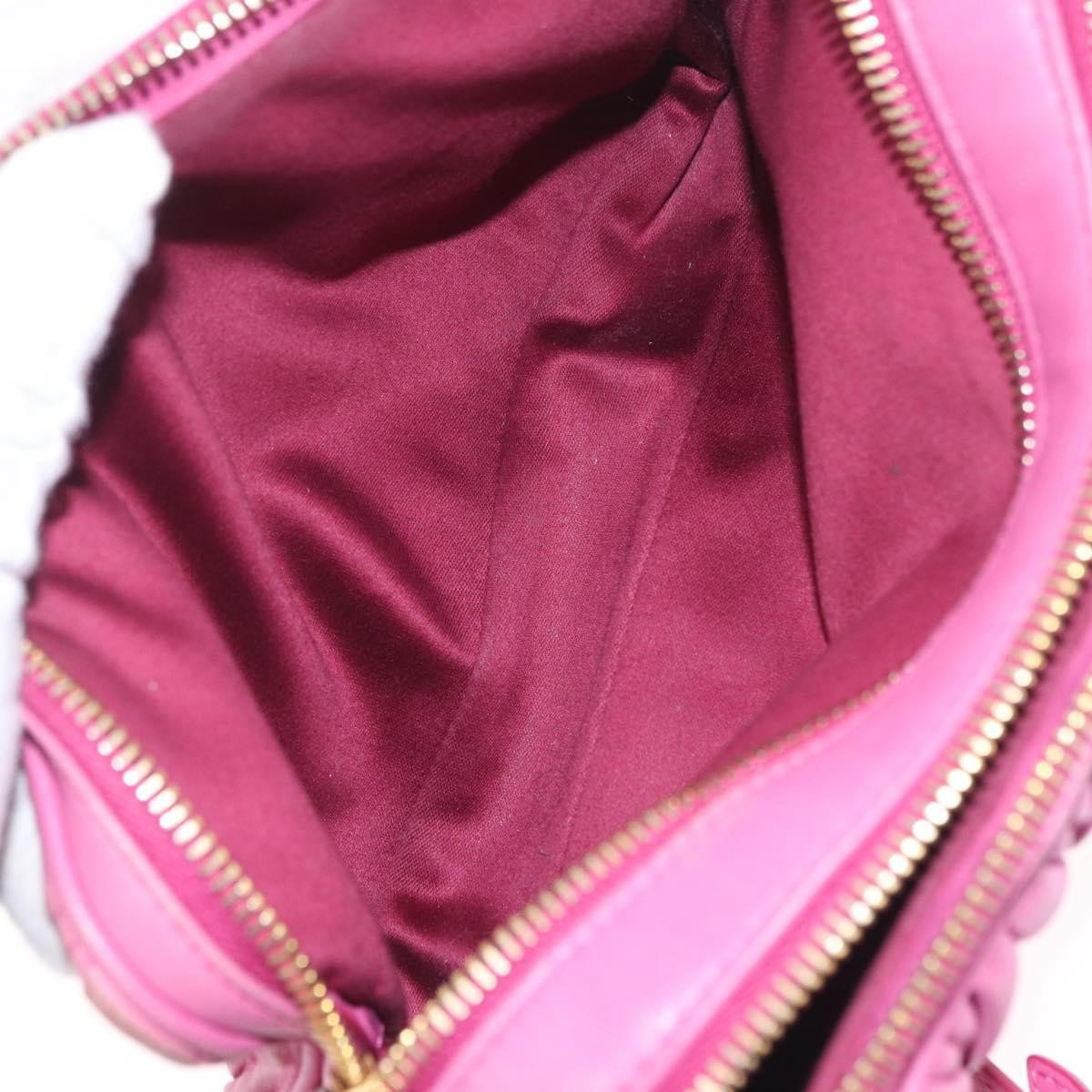 Miu Miu Tech Matelasse Leather, Pink, Leather, Crossbody Bag