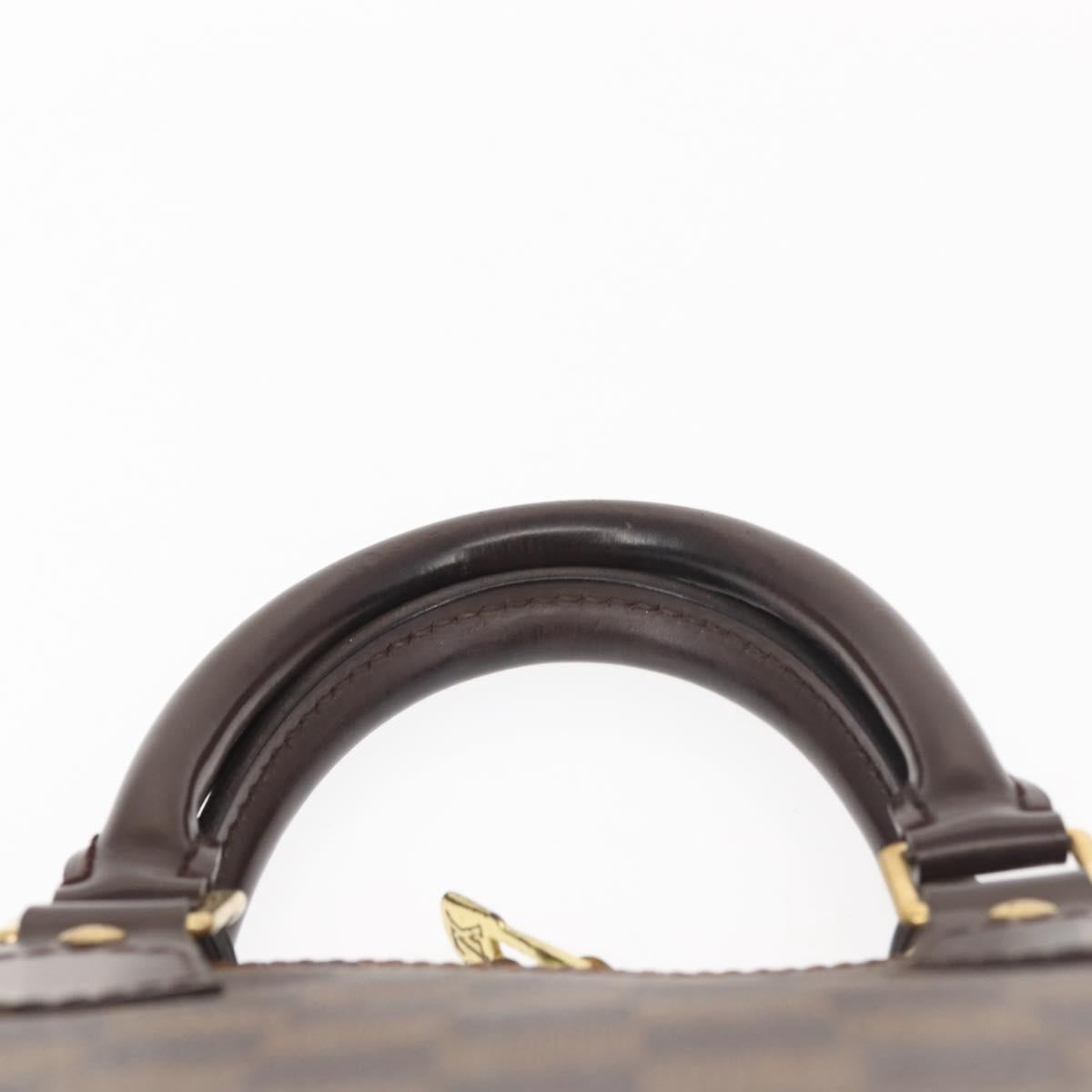 Louis Vuitton Alma Handbag Damier, BROWN, CANVAS, Handbag