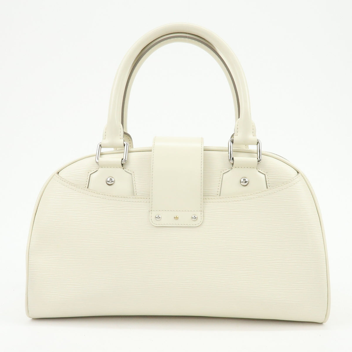 Louis Vuitton Montaigne Bowling Epi Leather, White, Leather, Handbag
