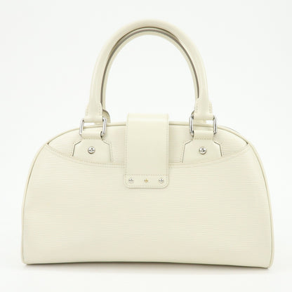 Louis Vuitton Montaigne Bowling Epi Leather, White, Leather, Handbag