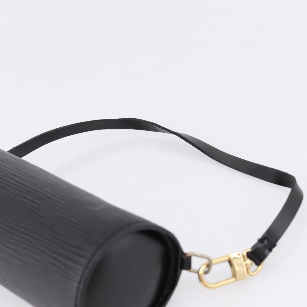 Louis Vuitton Soufflot Pochette Epi Leather, Black, Leather, Clutch