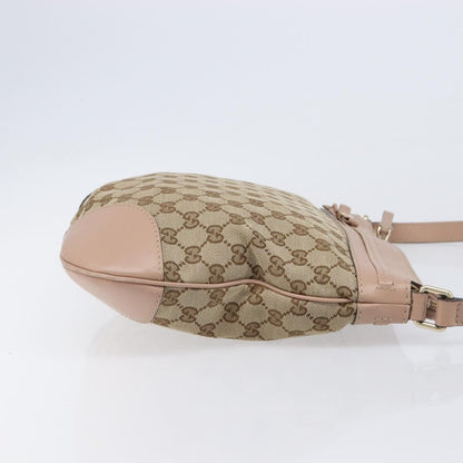 Gucci Mayfair Messenger GG Canvas and Leather, Beige, Canvas, Shoulder Bag