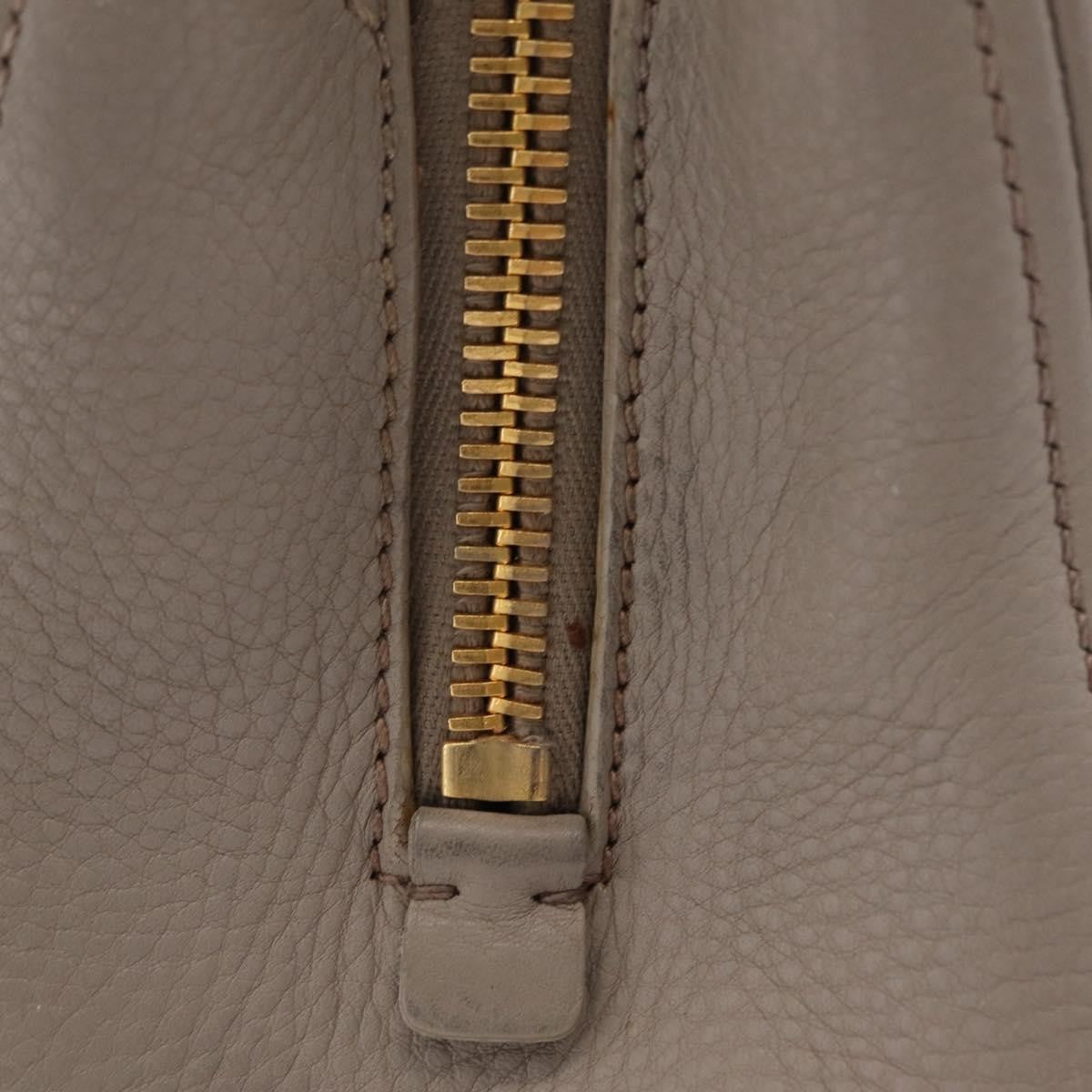Miu Miu Madras Leather, Gray, Leather, Shoulder Bag