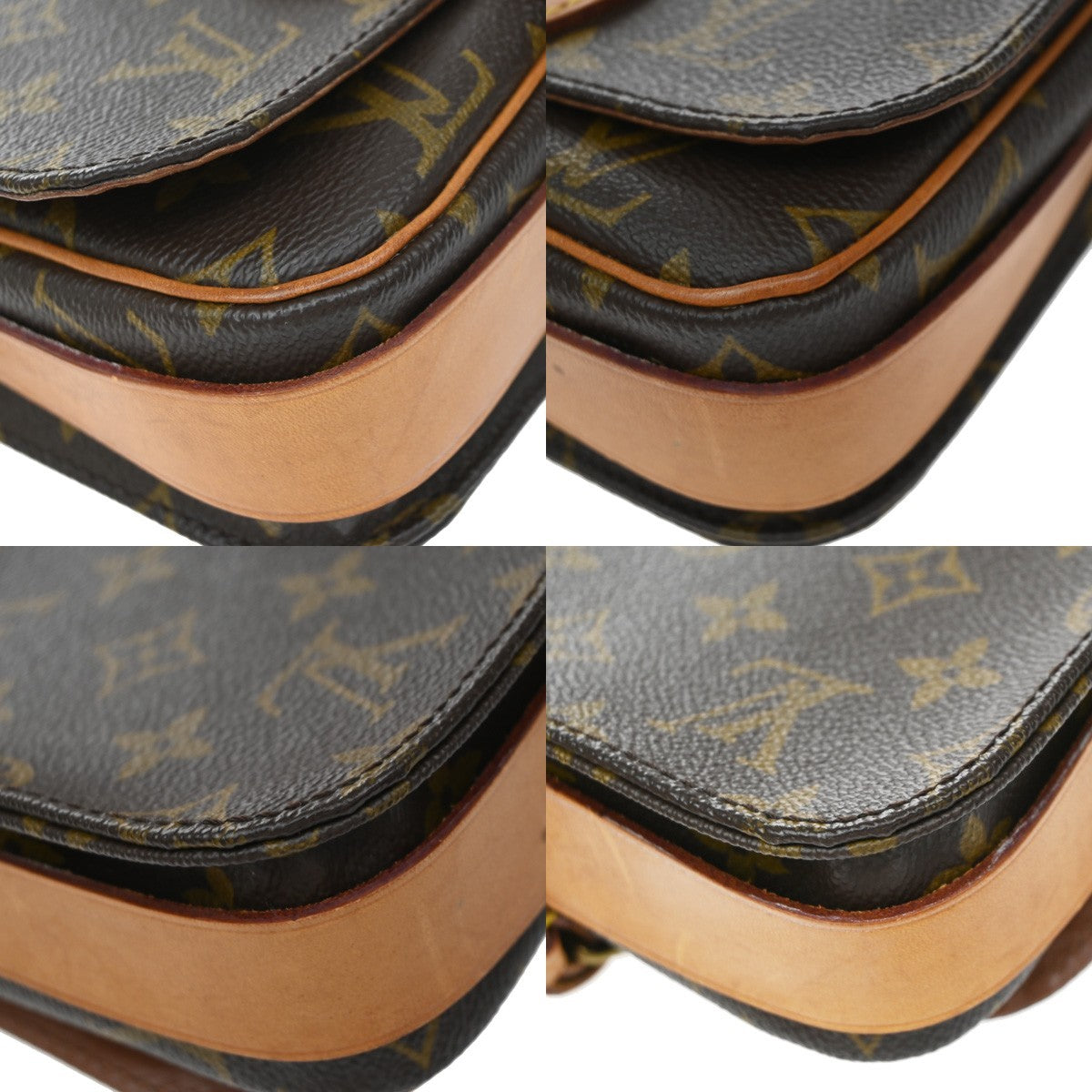 Louis Vuitton Cartouchiere Monogram Canvas, Brown, Canvas, Handbag