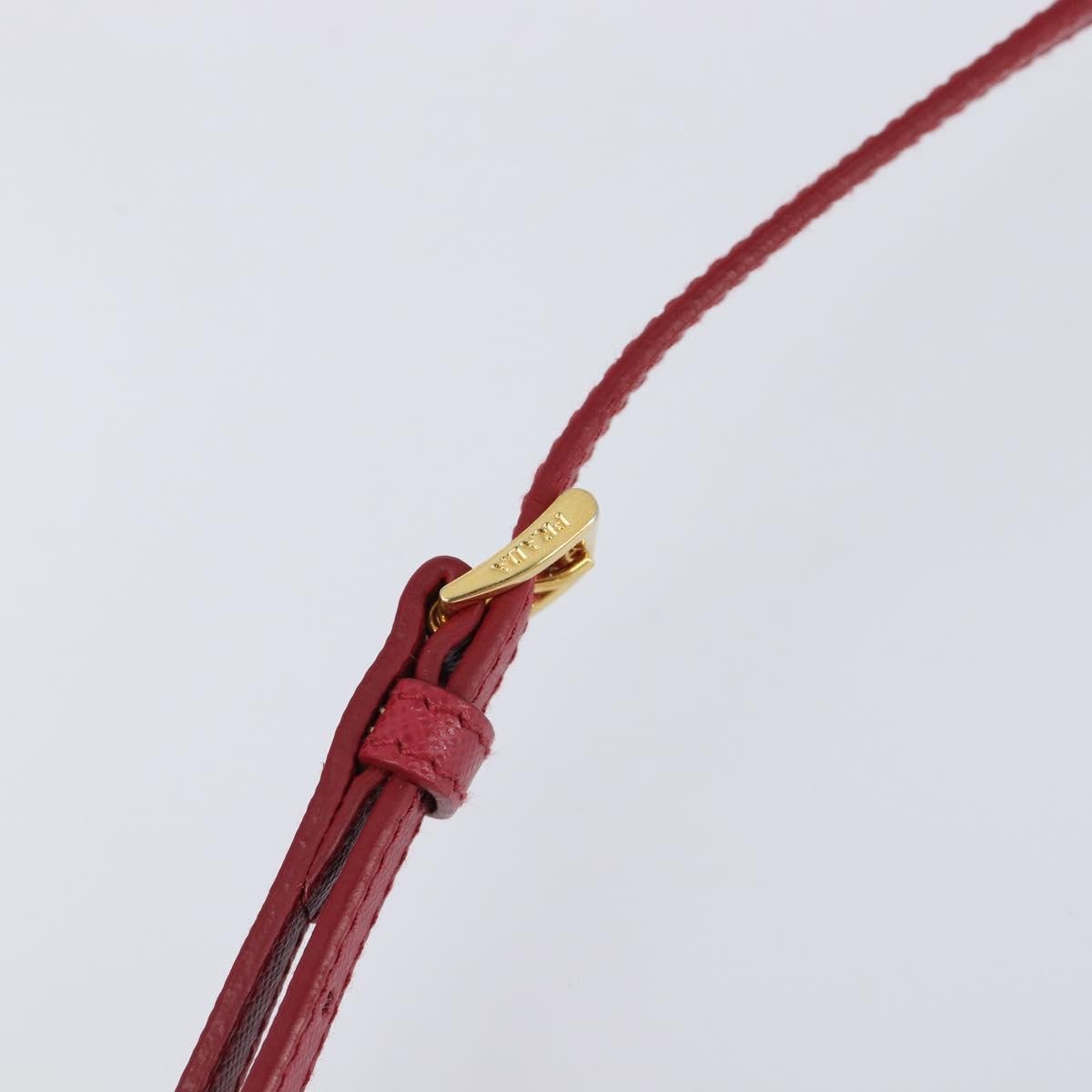 Prada Bow Wallet on Strap Saffiano Leather, Red, Leather, Crossbody Bag