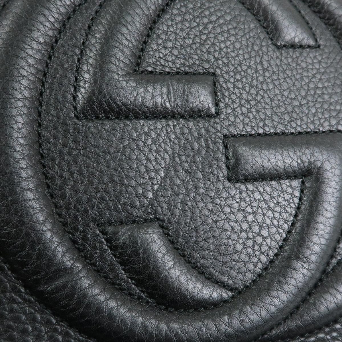 Gucci Soho Messenger Leather, Black, Leather, Handbag