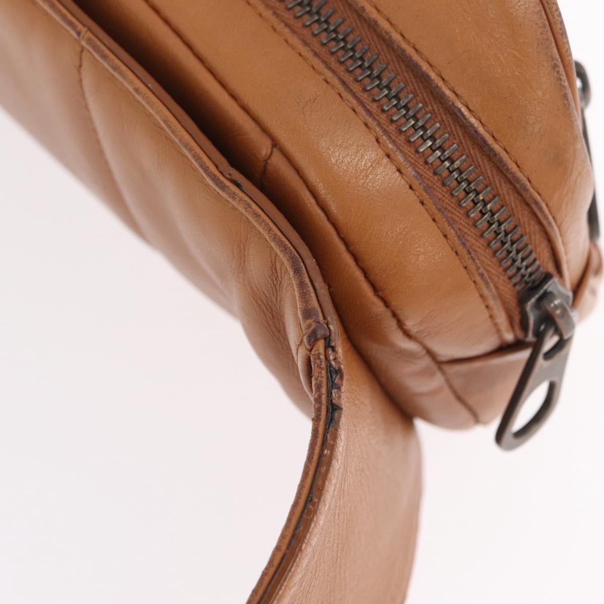 Bottega Veneta Light Waist Intrecciato Leather, Brown, Leather, Handbag