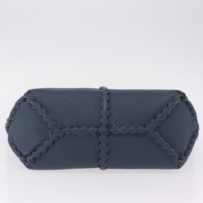 Bottega Veneta Zip Hobo Cervo with Intrecciato Detail, Blue, Leather, Shoulder Bag
